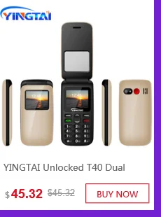 Лучший YINGTAI T39L телефон GSM флип сотовые телефоны FM фонарь Dual SIM 2,8 дюймов раскладушка Кнопка разблокирована 2G мобильный телефон