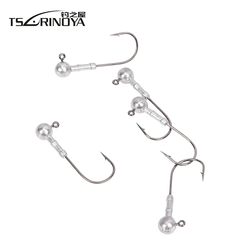 Tsurinoya 3.5g/5g/7 0 г/10 г джиг головка с одиночными крючками Мягкая приманка специальный