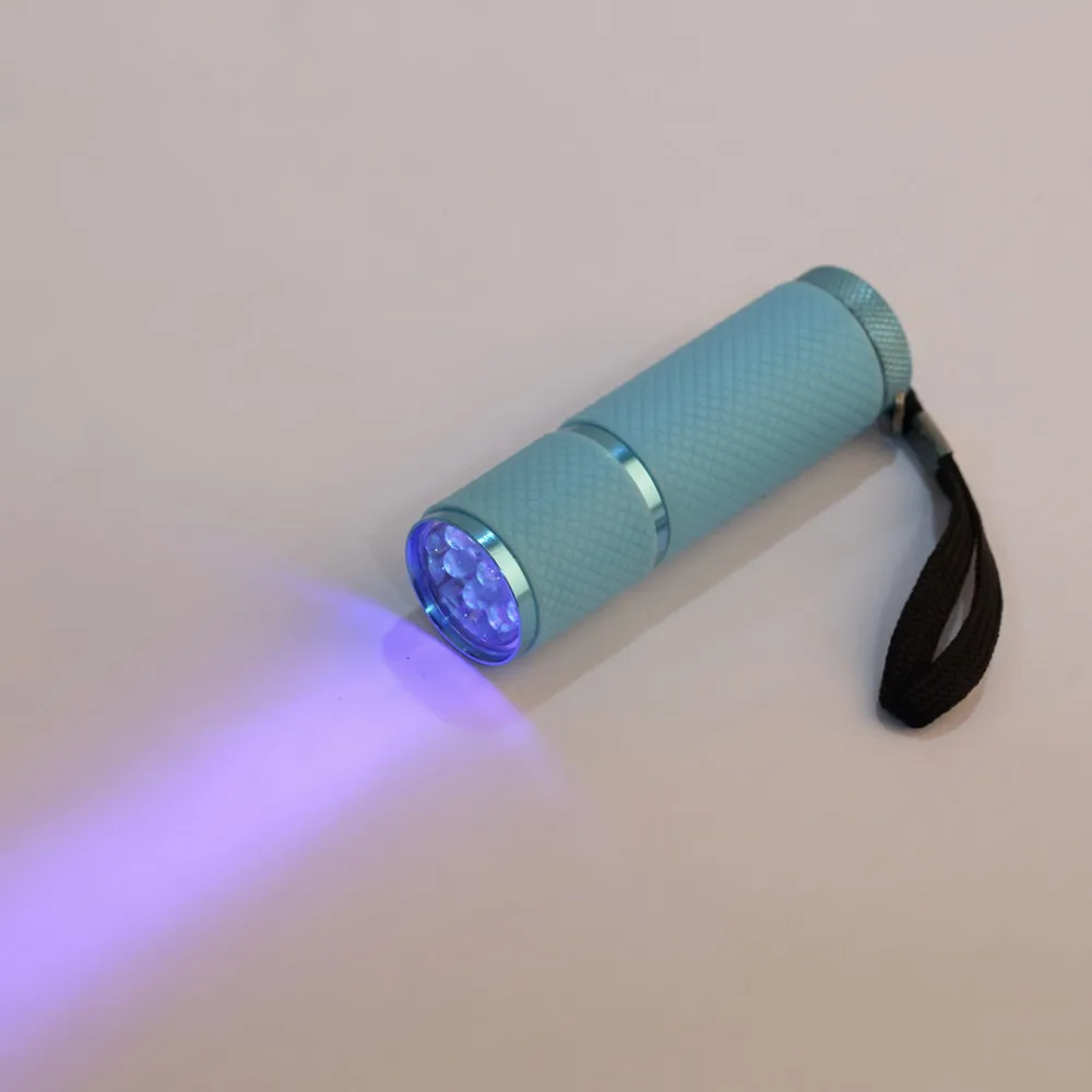 ICOCO мини 9 светодиодный портативный 15s Быстрый Сухой ногтей фонарь для сушки лампа для ногтей лампа для сушки гель-лака алюминиевый сплав AAA батарея