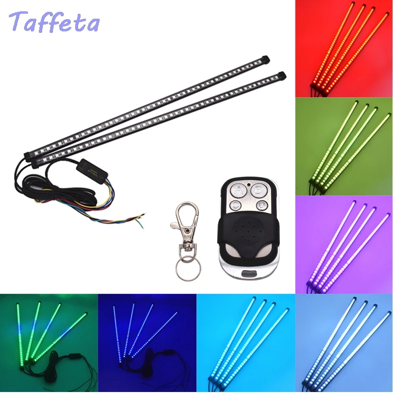 

Knight Rider Light Flash strobe light Strips Scanner 2x45 LED 5050 7Colors RGB LED DC 12V With Wireless Remote Control