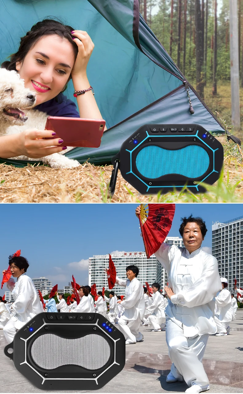 17 Liboer Wireless Bluetooth Speaker Waterproof Bike 10W Speaker for TV Portable mp3 TF Bluetooth Speakers Bass Shower Outdoor BT90