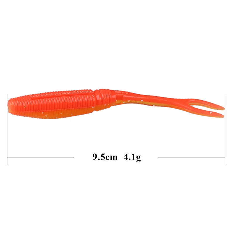 12 шт. мягкая рыболовная приманка 95 мм 4 1 г|isca artificial para pesca|fishing lureisca |