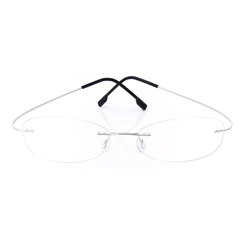 

Handoer 865 Rimless Optical Glasses Frame for Women Spectacles Glasses Optical Prescription Frame Flexible Titanium Legs