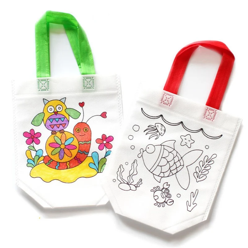 

Antistress Puzzles Educational Toy for Children DIY Environmental Protection Graffiti Bag Kindergarten Hand Painting Materials