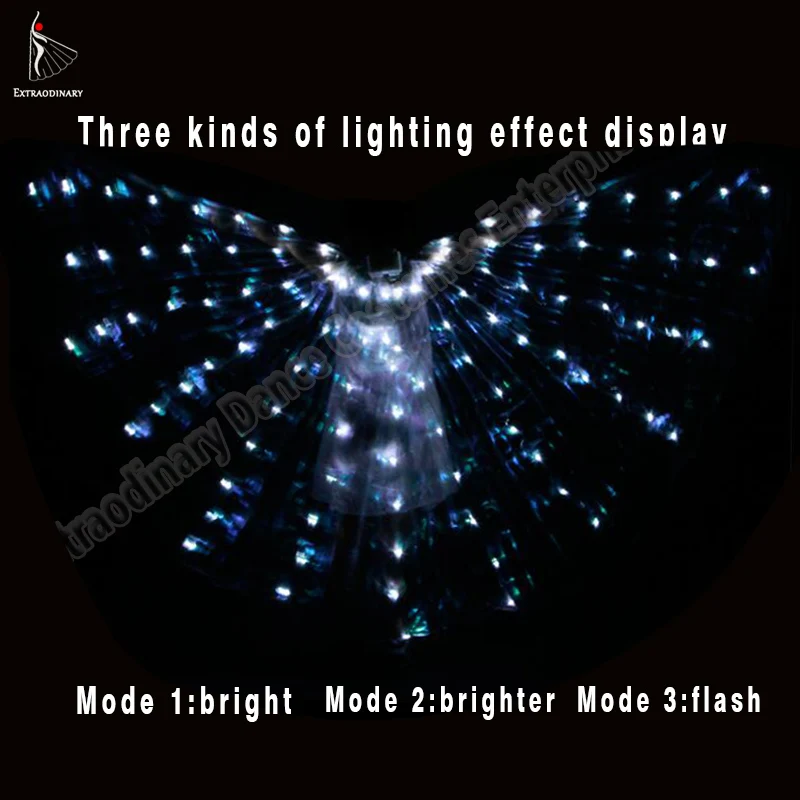Online Nuevo Wings Sticks adultos Led Isis con lámpara ajustable de danza del vientre accesorios de 360 grados niños abierto 360 ángulo ala LED