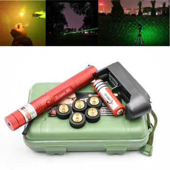 

Military Green Laser Pointers 532nm 10000m High Power Lazer Flashlight Burning Match & Light Burn Cigarettes Hunting Laser Pen