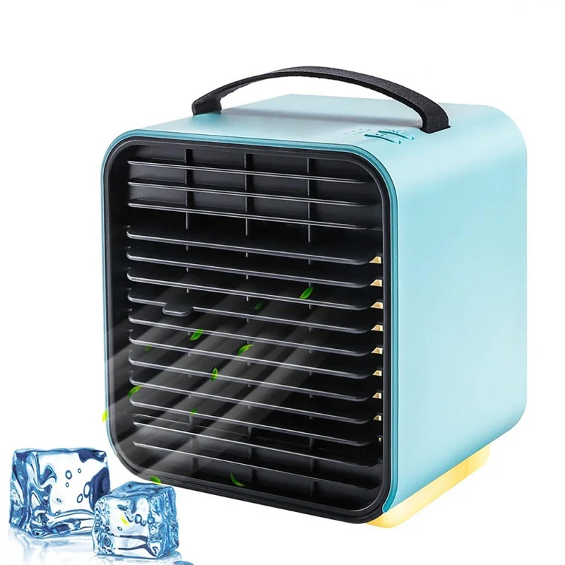 

USB Air Conditioner Conditioning Humidifier Purifier With Night Light Desktop Air Cooler Fan For Home Office Kitchen