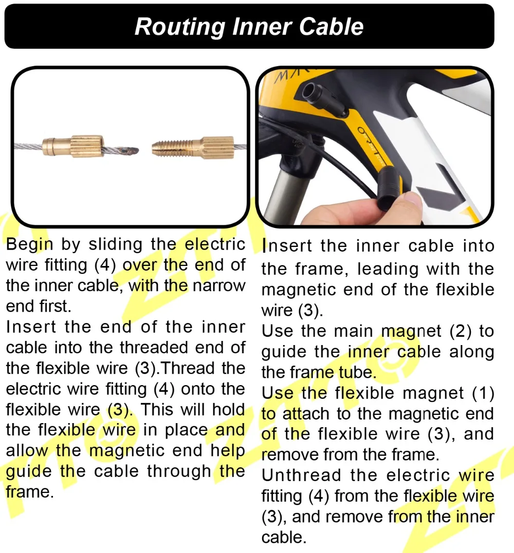 ZTTO профессиональная велосипедная Внутренняя прокладка троса инструмент для велосипедной рамы сдвиг гидравлический провод переключения внутренний кабель руководство в