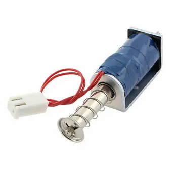 

DC 24V 3A 800g Force 8mm Stroke Pull Type Open Frame Solenoid Electromagnet