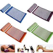 Тканевая упаковка) подушка для акупунктурного массажа, подушка для йоги, Акупрессура, коврик для снятия боли в ногах, массажер для расслабления ног