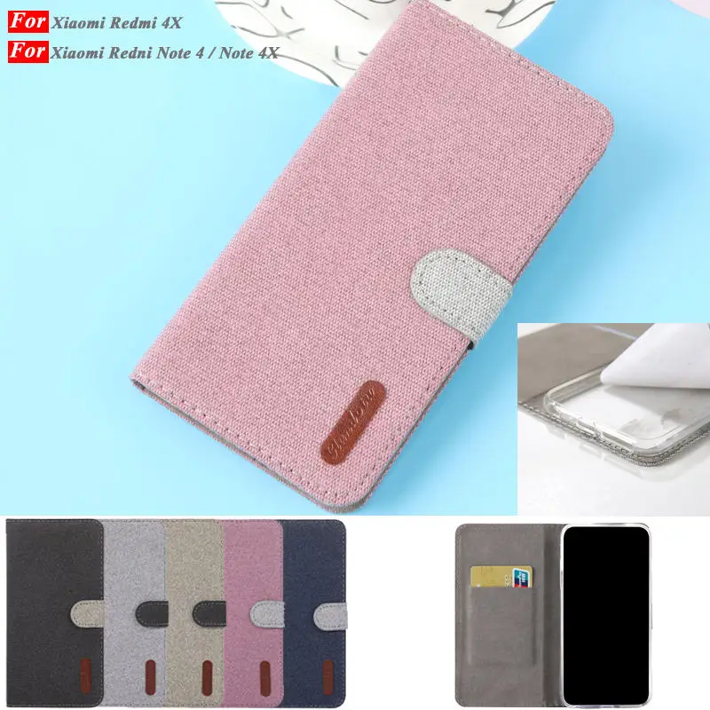 

Luxury Leather Cases For Xiaomi Redmi 4X Case Flip Book Wallet Phone Cover Redmi Note 4X Cover For Xiaomi Redmi Note 4 4X Case