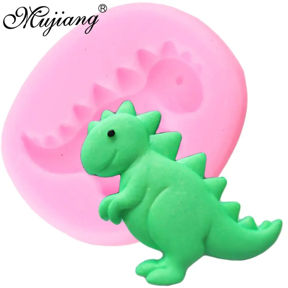 

Tyrannosaurus Rex Dinosaur Silicone Molds Candy Chocolate Fondant Mold Baby Birthday Cake Decorating Tools Resin Clay Soap Mould
