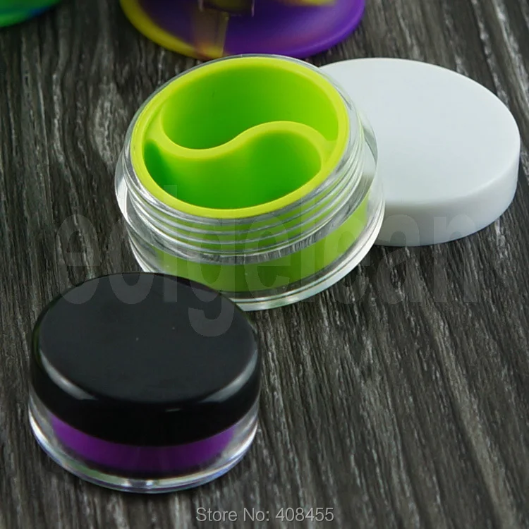 7ml Taiji dab wax silicone jar-6w