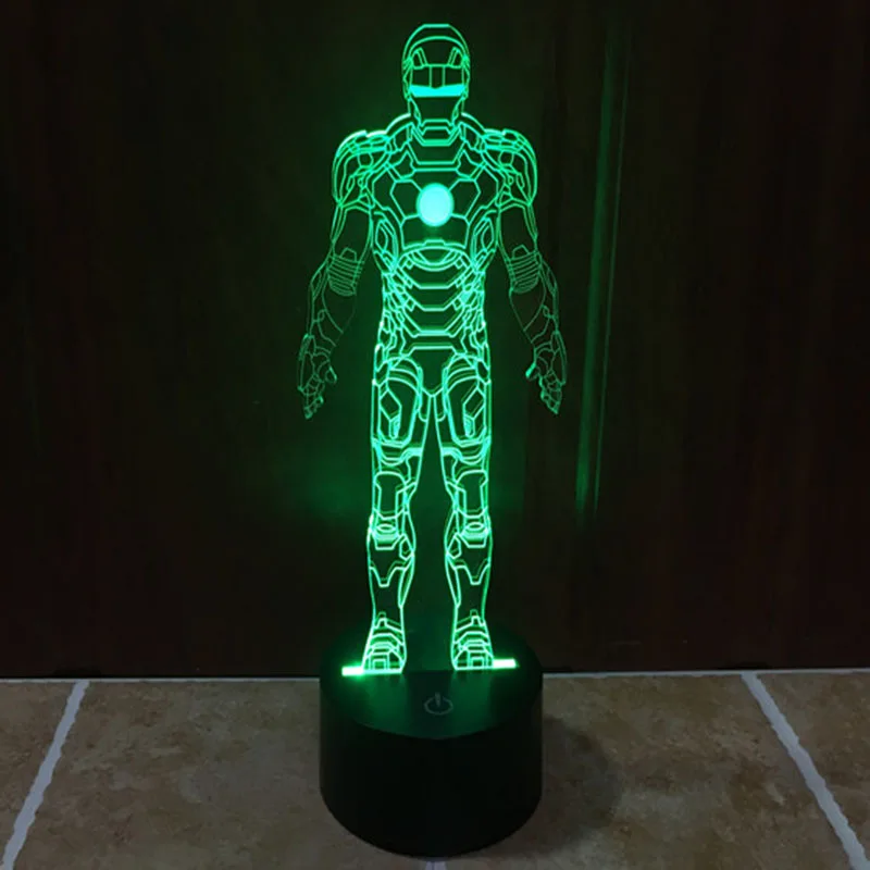 

New Creative Robot Man 3d night light Three-dimensional LED Light Kids Living room Table Lamp LED Bulbing Lamp decorate