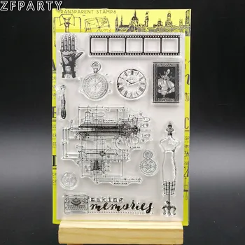 

ZFPARTY Vintage Memories Transparent Clear Silicone Stamp/Seal for DIY scrapbooking/photo album Decorative clear stamp sheets
