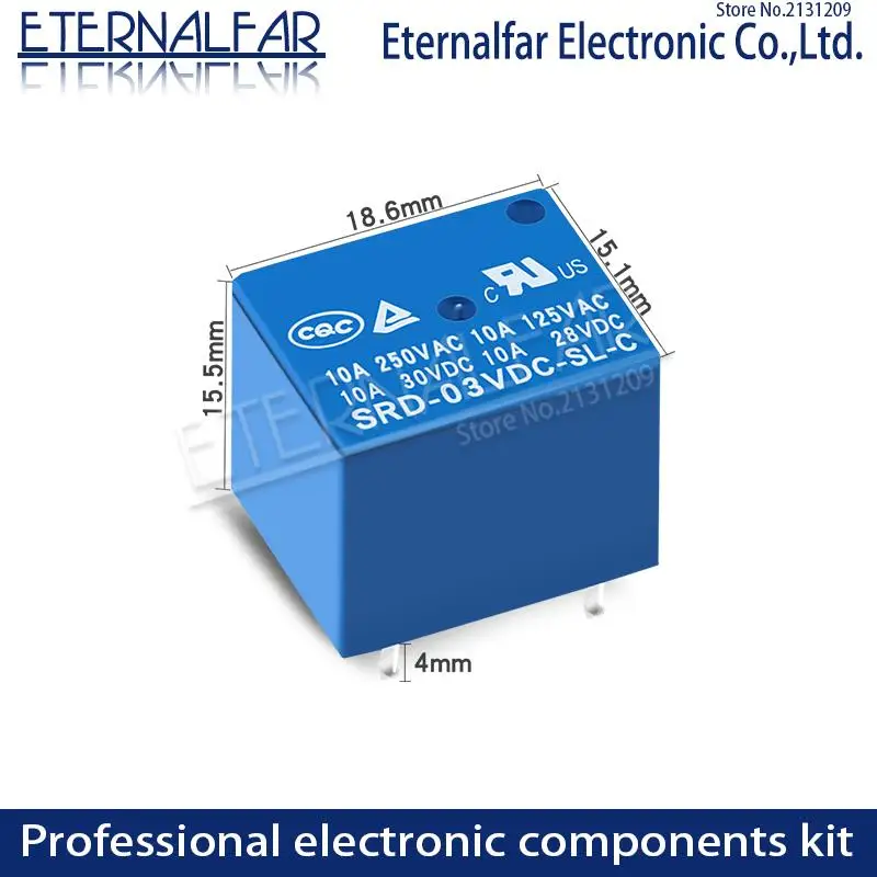SRD 03VDC SL C Time реле DC 10A 125V 250V AC 5V 6V 9V 12V 24V 48V SPDT NO Typc A 4PIN аналогичный PC 5PIN PCB T73|Реле| |
