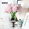4 colores 1 manojo europeo flor Artificial falso Peony ramo nupcial de Navidad decorativa del hogar de la boda ► Foto 2/6