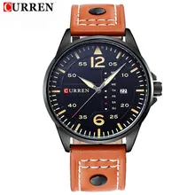 Curren montres hommes luxe montre homme horloge mode Casual sports Business bracelet à Quartz Date en cuir relogio masculino