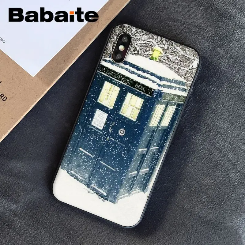 Babaite Tardis Doctor Dr Who Police Box Новинка чехол для телефона Fundas чехол для Apple iPhone 8 7 6 6S Plus X XS MAX 5 5S SE XR чехол s