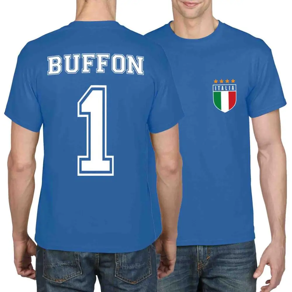 Футболка в стиле ретро, Италия, футболист, Italia Legends, топ, новинка, высокое качество, хлопковая футболка с короткими рукавами, забавная хлопковая футболка - Цвет: blue 1