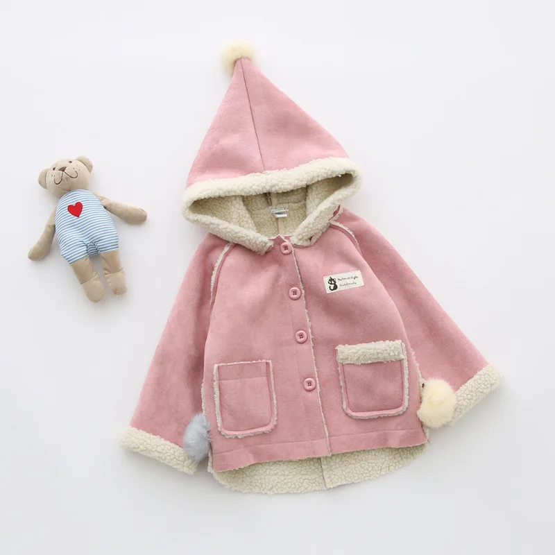 

New Baby Girl Winter Coat Fleece Spring Autumn Jacket Baby Outerwear 8BB007