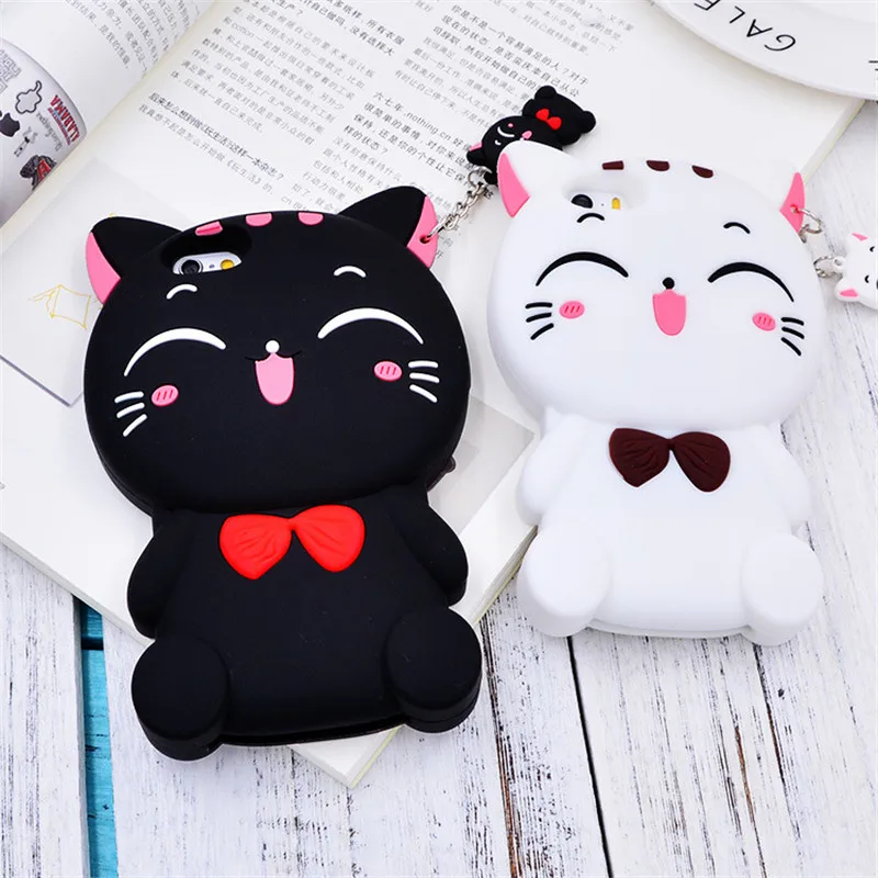 Мягкий силиконовый чехол для телефона с 3D кошкой OPPO F5 F7 F1S A31 A33 A35 A37 A59 A71 A73 A75 A79 A83 A5
