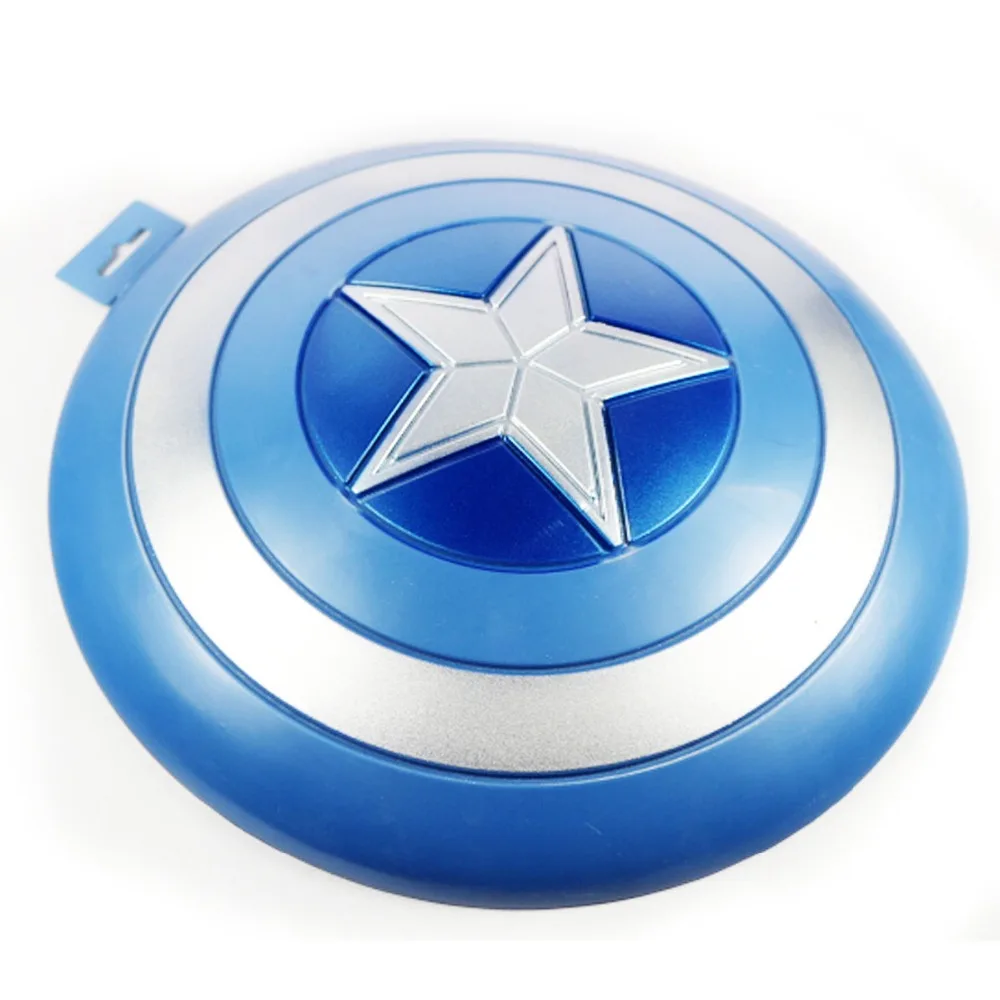 The MOVIE Captain America Blue Shield Ornaments PVC font b Toy b font Figure Cosplay Free