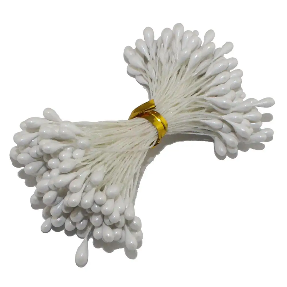 CCINEE белый цвет цветок тычинки розы 1 мм/3 мм/5 мм для украшения торта/ремесла/нейлон цветок DIY подарок аксессуары - Цвет: 3mm pearl 144PCS