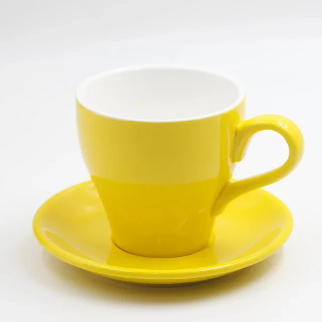 280 мл Профессиональная игра Rafa чашка необычная чашка для латте кофейная чашка тюльпан с широким горлом чашка и блюдце - Цвет: 2