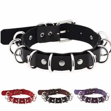 DIEZI, многослойное женское ожерелье в стиле Харадзюку для девочек, аниме, металлический круглый Готический ошейник, ожерелье на шею, чокер, ювелирное изделие