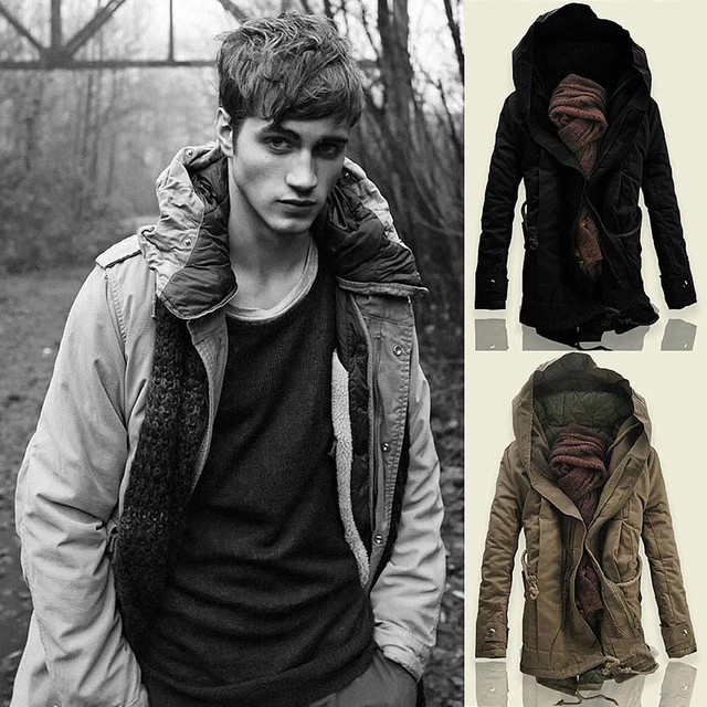 Hooded padded double 2025 zip up parka coat