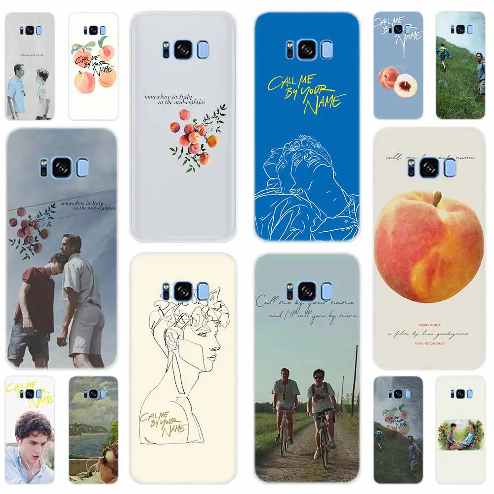 

Pattern Case For Samsung Galaxy S8 S9 S10 Plus Note10 pro 9 8 Cover For Samsung S10E S7 S6 Edge S5 Call Me by Your Name