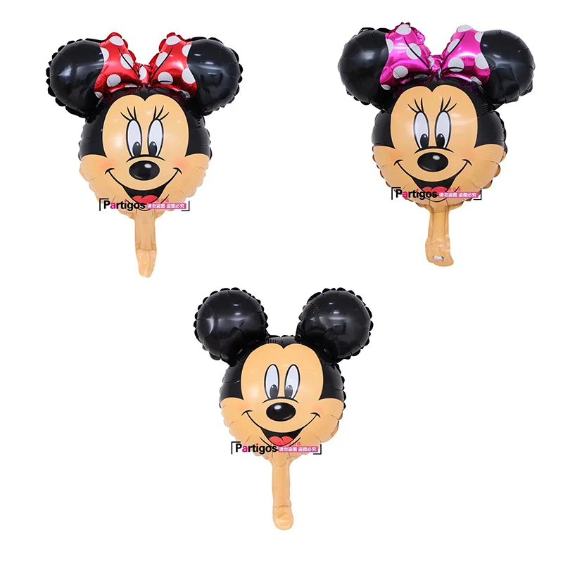

10pcs/lot Children's Happy Birthday Party Decoration Supplies Baby Shower mini Mickey Minnie Head Variety of Decorative Balloons