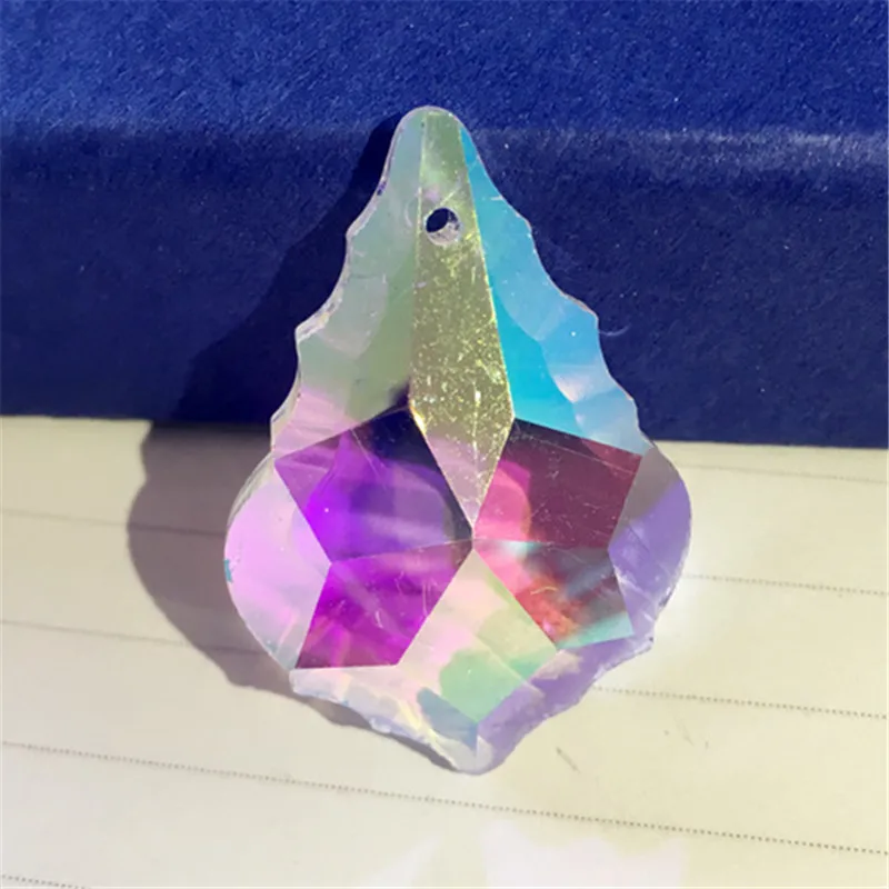 10PCS/LOT 50MM AB COLOR CRYSTAL FRENCH MAPLE LEAF CHANDELIER PRISM FREE SHIPPING | Освещение