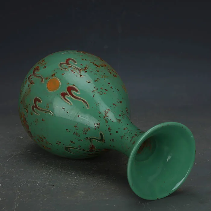 Сонг династии зеленая глазурь ручной работы ДРАКОН фарфоровая ваза старая имитация антикварного фарфора древние украшения