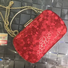 DAIWEI Для женщин вечерняя сумка, клатч, сумочка из искусственной кожи пу, на все сезоны свадебное мероприятие/вечерние официальные металлической цепью черного и золотого цвета Серебро