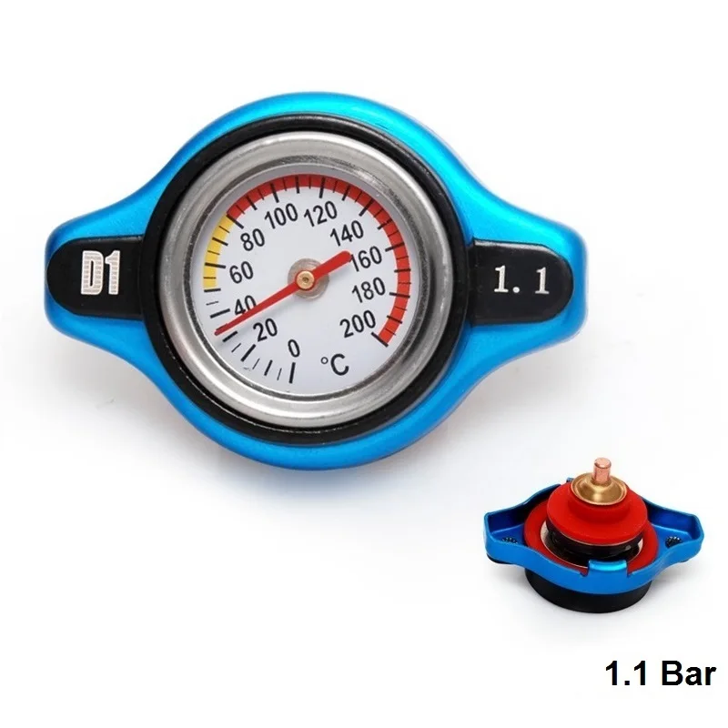 D1 спец термостатический датчик крышка радиатора 0.9bar/1.1bar/1.3bar маленькая головка синяя крышка D1-SXG09 - Цвет: 1.1 BAR
