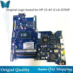 Оригинальный Новый Logicboard для Hp 15-ay LA-D704P/703 P материнская плата 854934-601/501 i3 i7