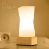 Artpad – lampe de Table nordique à fleurs simples, en bois massif E27, Base en verre, abat-jour de salle à manger, lampe de nuit, éclairage de chevet ► Photo 3/6