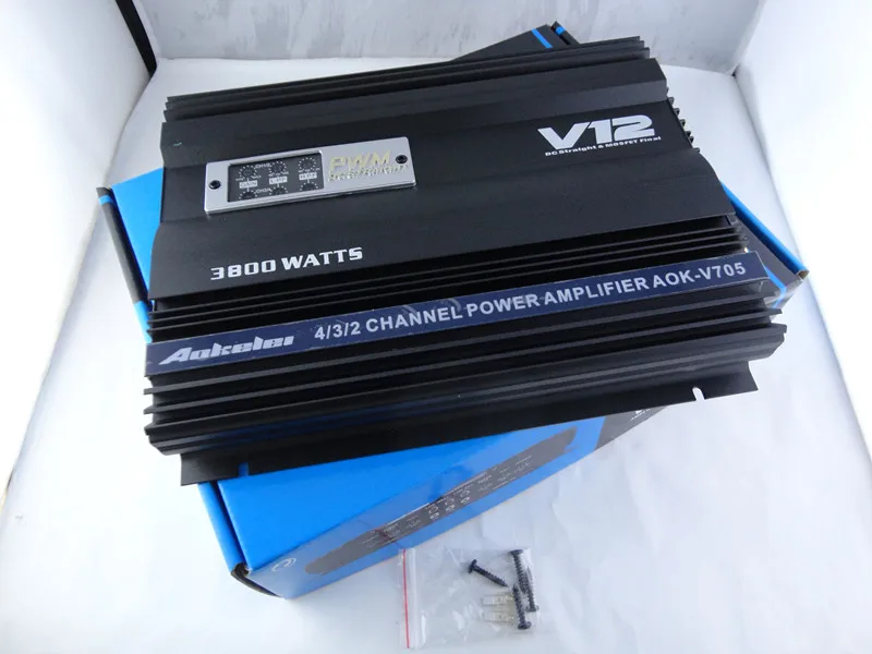Car audio amplifier v12 705 encoding audio amplifier 4 channel large