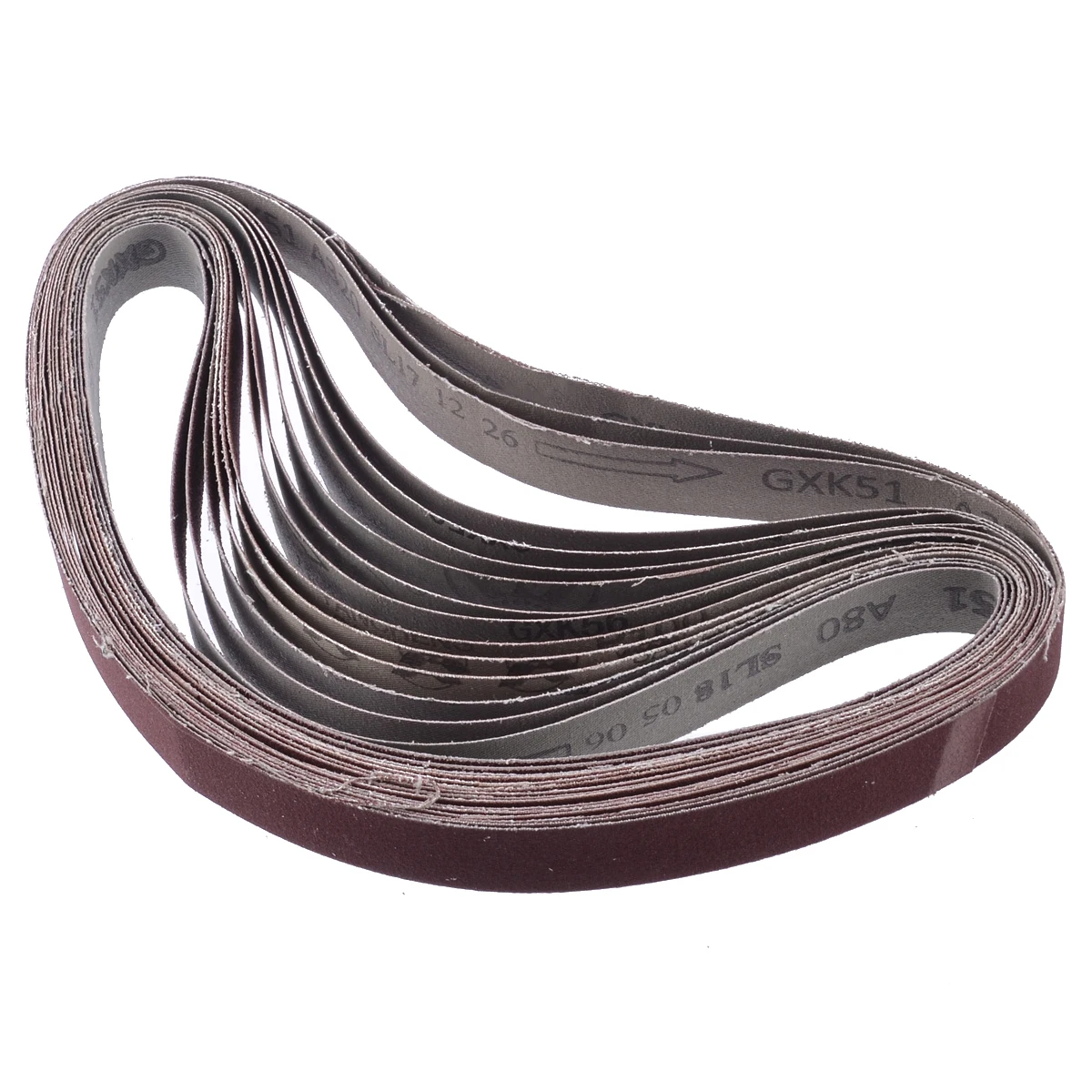 760*25mm 80/100/150/240/320 Grit Sanding Belt Aluminum Oxide Sander Grinding Abrasive Belts Grinder Accessories 15pcs