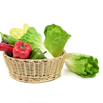

Artificial Fake Decorative Real Touch PU Teaching Props Lettuce Faux Vegetables Pretend Play Photography Prop Fruits