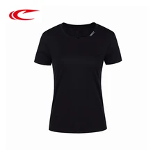 SAIQI Женская Спортивная футболка с короткими рукавами для фитнеса, футболка для занятий йогой, удобная дышащая футболка для бега, быстросохнущие Топы 118254