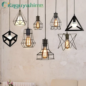 

Kaguyahime Retro Hanging Lights E27 Industrial Vintage Cage Europe Pendant Light Hanging Lamp For Restaurant Bar Counter Lamp
