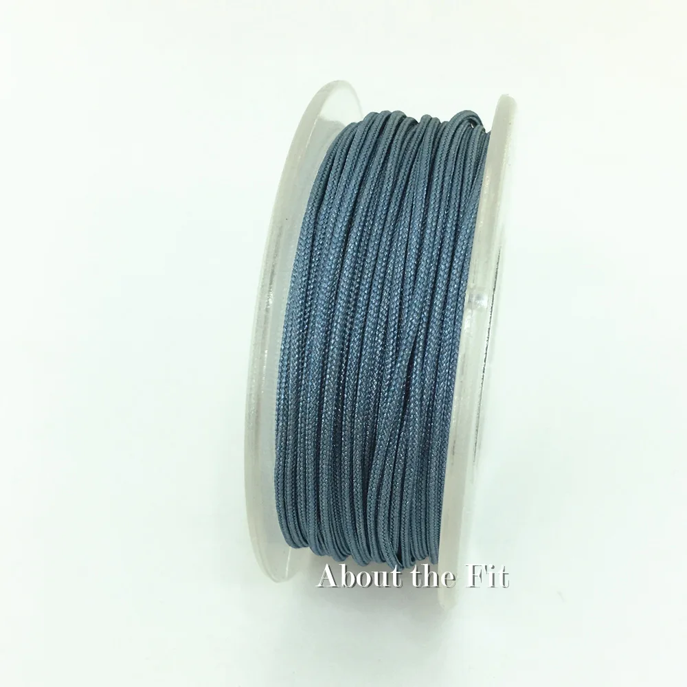 Тканый нейлоновый модный браслет с высокой плотностью плетеные аксессуары Шелковый бисер пластик для изготовления ювелирных изделий веревки для макраме - Цвет: 504
