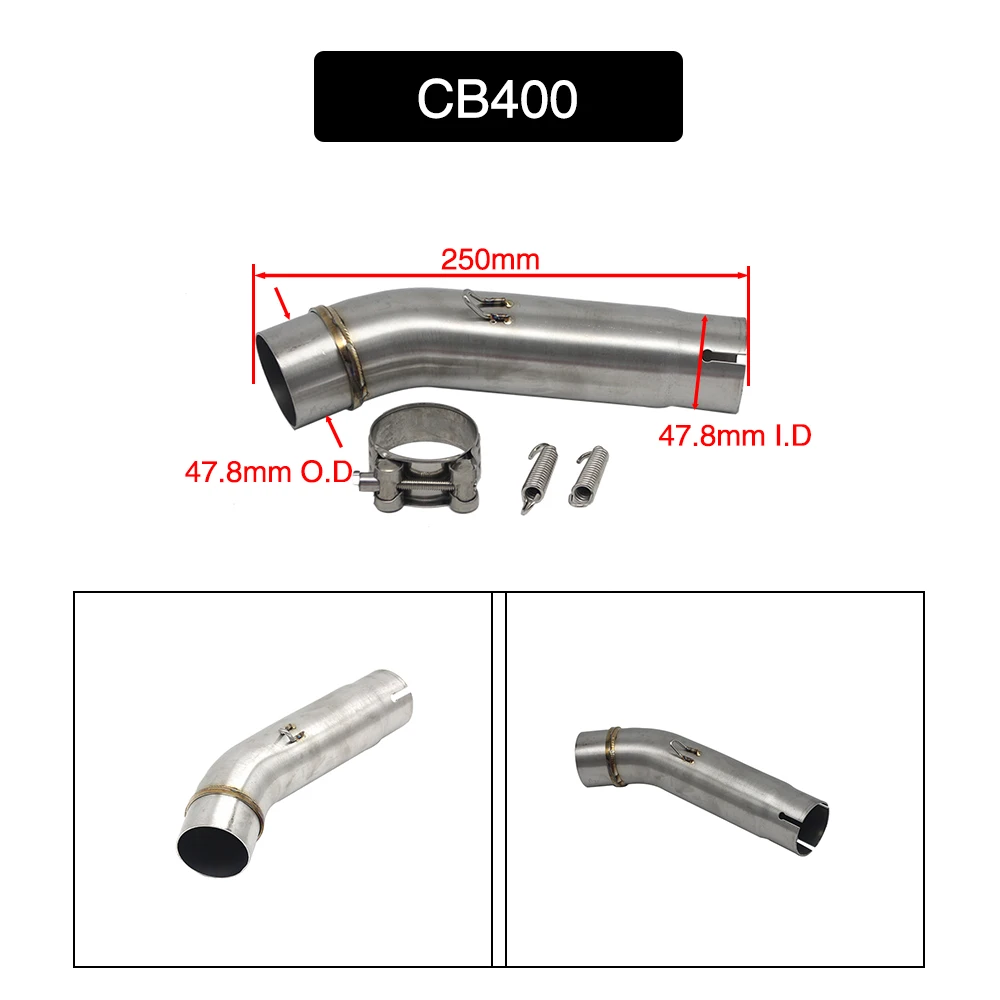 ZSDTRP мотоцикл выхлопной контакт Средний Соединительный соединитель трубы для HONDA CBR300 CBR500 CB400 CBR1000 2008
