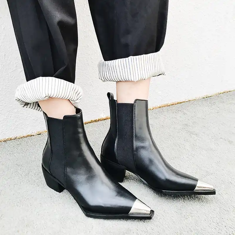 pointed chelsea boots ladies