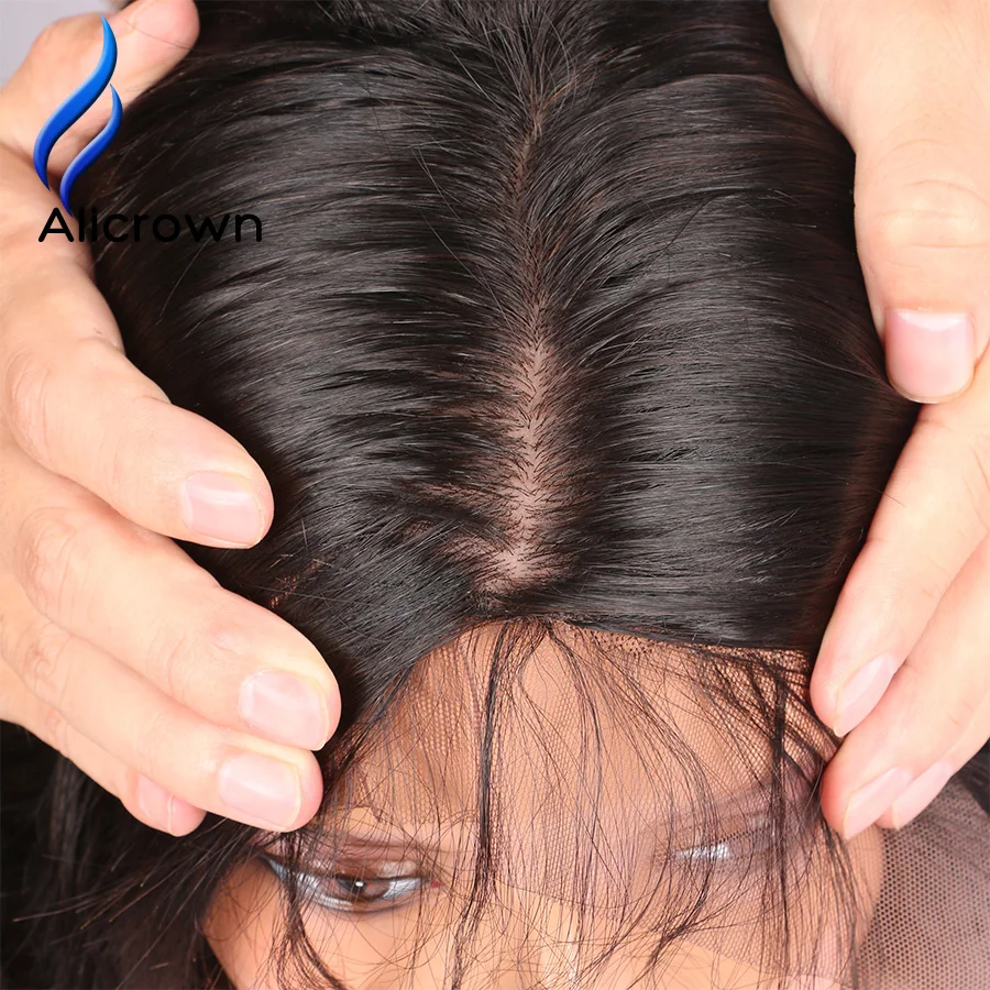 ALICROWN Body Wave 4*4 Silk Base Closure With Baby Hair Brazilian Remy Human Hair Closures 8~20 inch For Black Women Hidden Knot body-wave : image ALICROWN Body Wave 4*4 Silk Base Closure With Baby Hair Brazilian Remy Human Hair Closures 8~20 inch For Black Women Hidden Knot body-wave