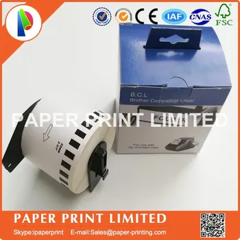 

100 Rolls Compatible DK-22205 Label 62mm*30.48M Continuous Compatible for Brother Printer QL-700 All Come With Plastic Holder