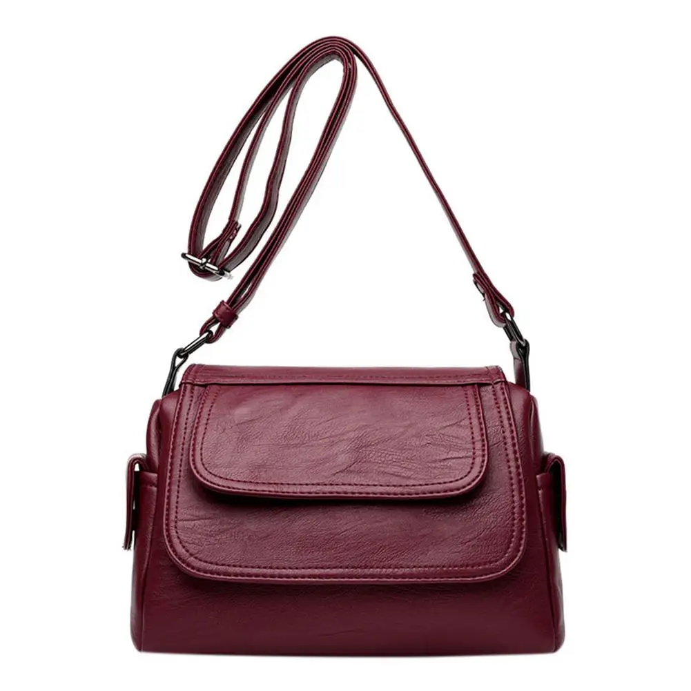 

Yfashion Women PU Leather Crossbody Bag Shoulder Bag Female Casual Fashion Satchel Shopping Bag